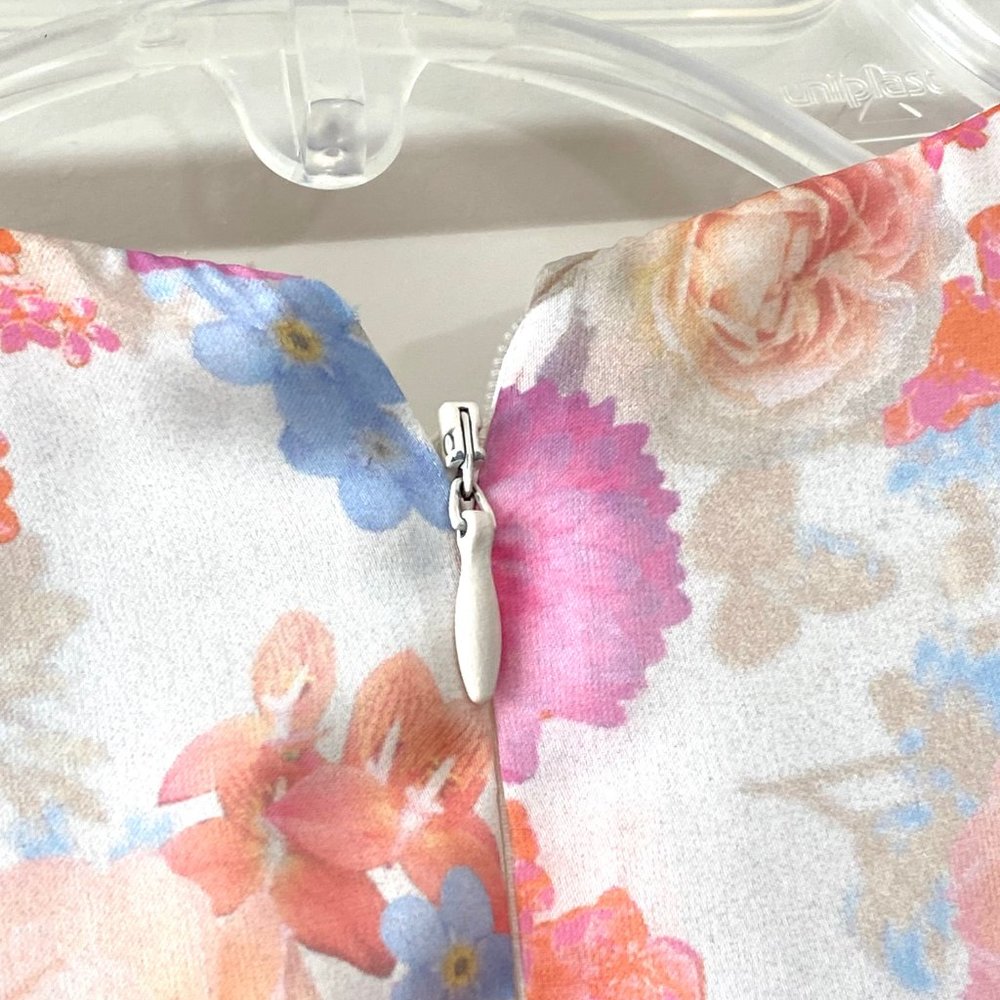 NEW ASOS Midi Floral Pleated Dress - Picture 4 of 5